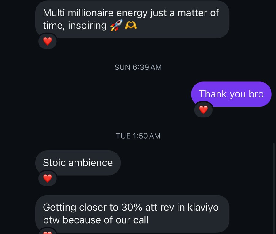Ecommerce founder after a call