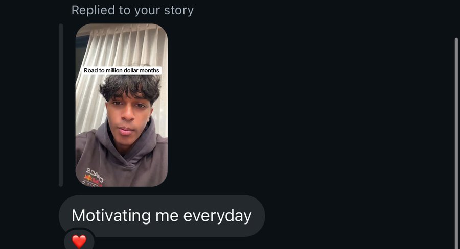 Follower replying to a story